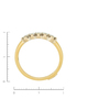 Кольцо из комбинированного золота 750 пробы c 5 бриллиантами Л33089190 фото 4