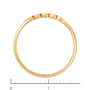 Кольцо из комбинированного золота 585 пробы c 10 бриллиантами Л24142085 фото 4