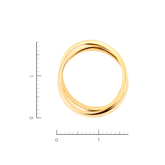 Кольцо из комбинированного золота 750 пробы, Л28092107 за 75000
