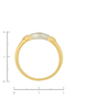 Кольцо из комбинированного золота 750 пробы c 1 бриллиантом Л28091421 фото 4