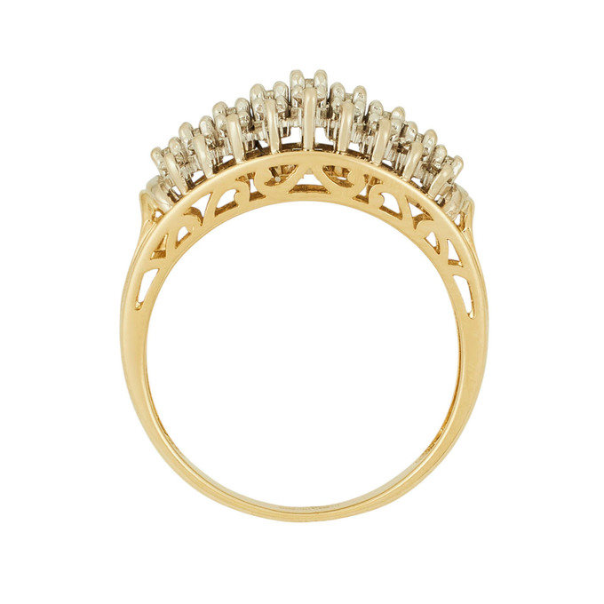 Кольцо из золота 585 пробы c бриллиантами