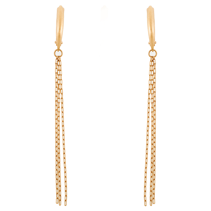 Серьги из красного золота 585 пробы