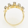 Кольцо из комбинированного золота 585 пробы c 9 бриллиантами Л19088255 фото 3