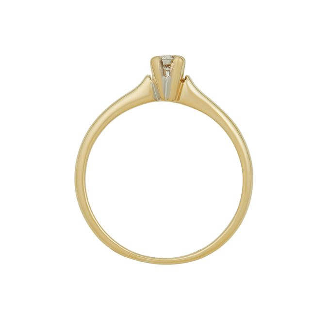 Кольцо из золота 585 пробы c бриллиантом, Л 3005 9439 за 38320