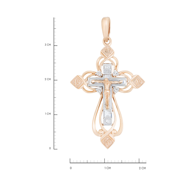 Подвеска из золота 585 пробы c бриллиантами, Л 1208 5697 за 31120