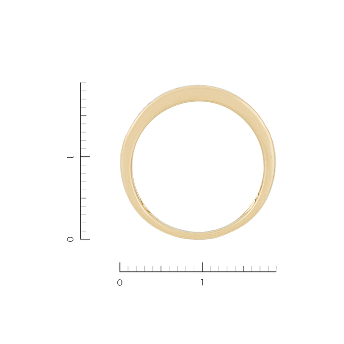 Кольцо из желтого золота 585 пробы c 63 бриллиантами, Л 4709 4532 за 21350