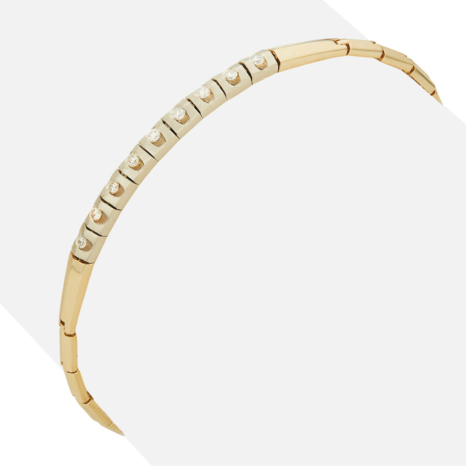 Браслет из золота 585 пробы c бриллиантами