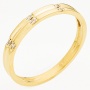 Кольцо из желтого золота 585 пробы c 6 бриллиантами Л20093662 фото 1