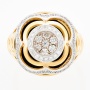 Кольцо из комбинированного золота 750 пробы c 67 бриллиантами Л18101793 фото 2