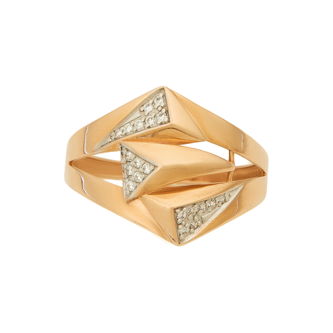 Кольцо из золота 585 пробы c фианитами, Л 2212 9161 за 23360