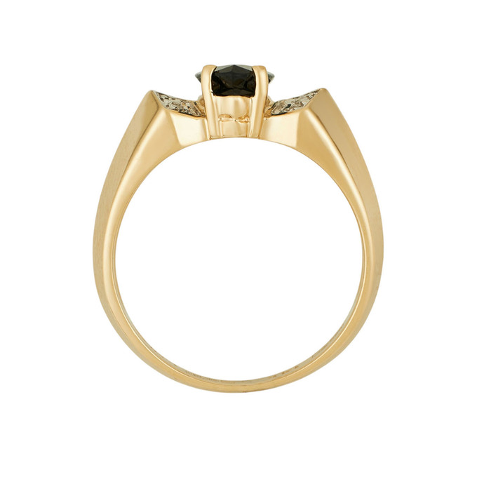 Кольцо из золота 585 пробы c сапфиром и бриллиантами, Л 2812 2393 за 67600