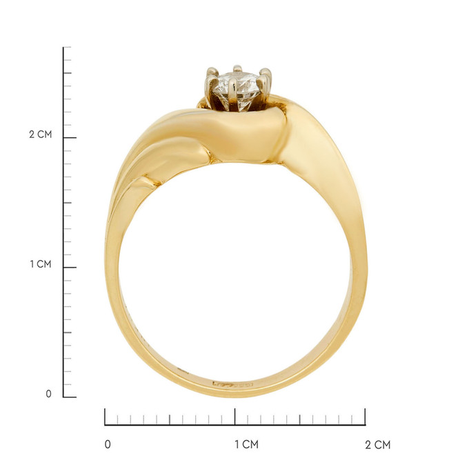 Кольцо из золота 585 пробы c бриллиантом, Л 5205 8352 за 84900
