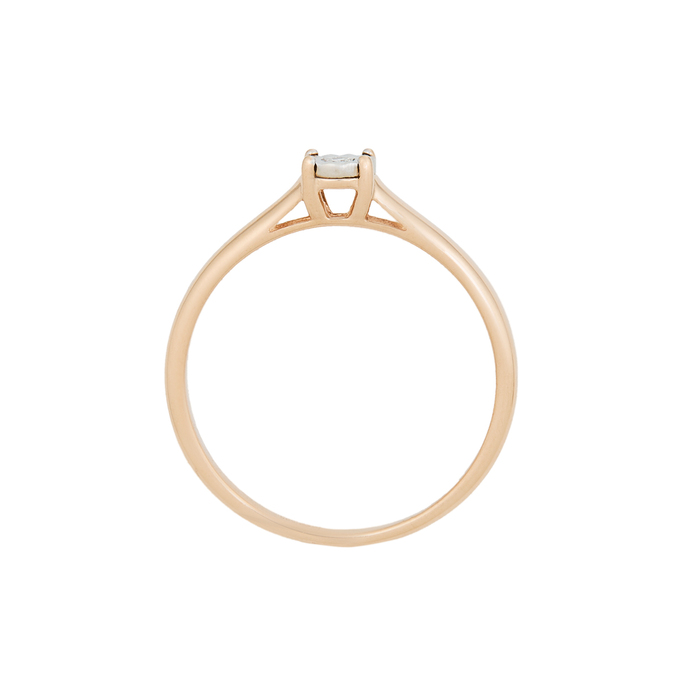 Кольцо из золота 585 пробы c бриллиантом, Л 2316 6830 за 21600