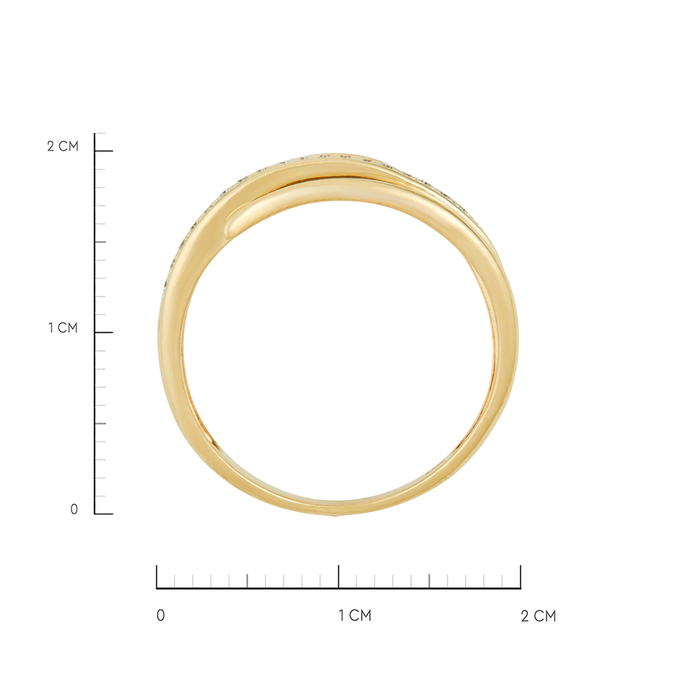 Кольцо из золота 585 пробы c бриллиантами, Л 0616 8544 за 27650