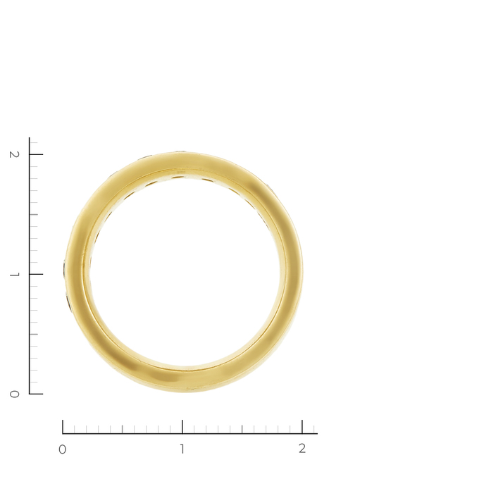 Кольцо из желтого золота 585 пробы c 10 бриллиантами, Л 0407 0564 за 129900