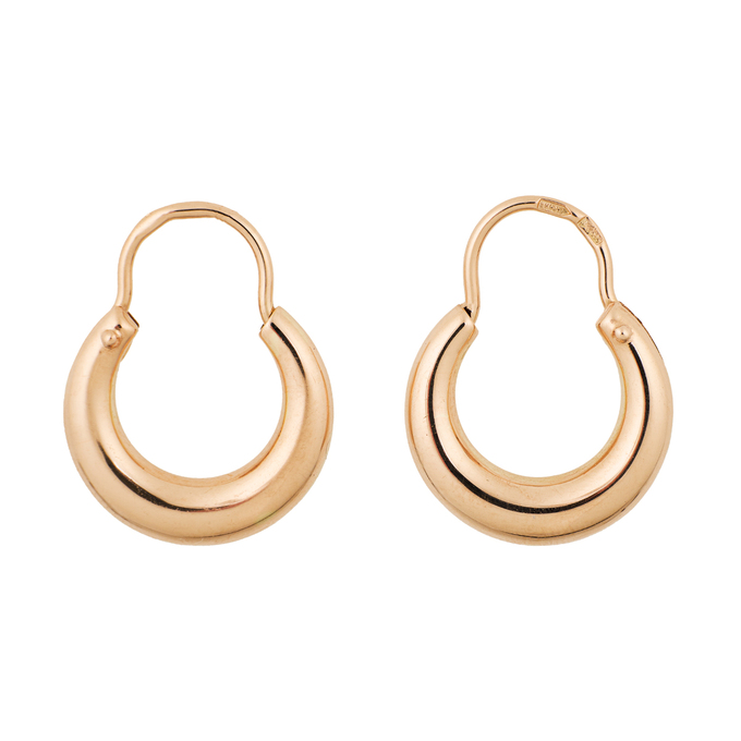 Серьги из красного золота 585 пробы