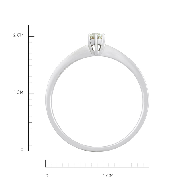 Кольцо из золота 585 пробы c бриллиантом, Л 1615 9141 за 20720