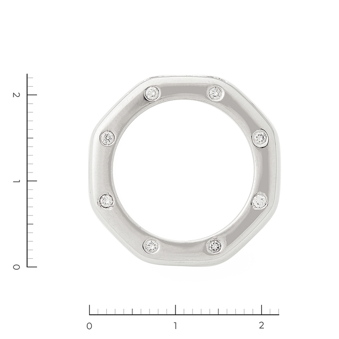 Кольцо из белого золота 750 пробы c 26 бриллиантами, Л 2808 7366 за 249000