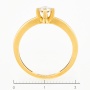 Кольцо из желтого золота 750 пробы c 1 бриллиантом Л25065947 фото 4