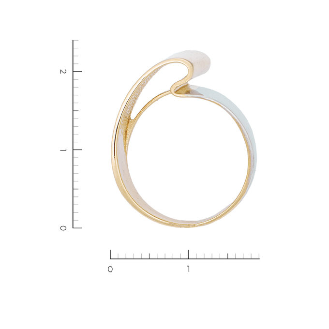 Кольцо из комбинированного золота 585 пробы