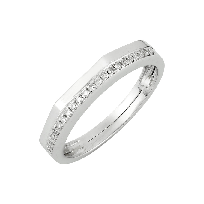 Кольцо из золота 585 пробы c бриллиантами