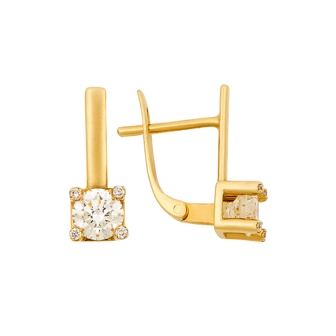 Серьги из золота 750 пробы c бриллиантами, Л 3111 8588 за 225000