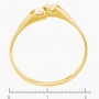 Кольцо из желтого золота 585 пробы c 2 бриллиантами Л46079996 фото 3