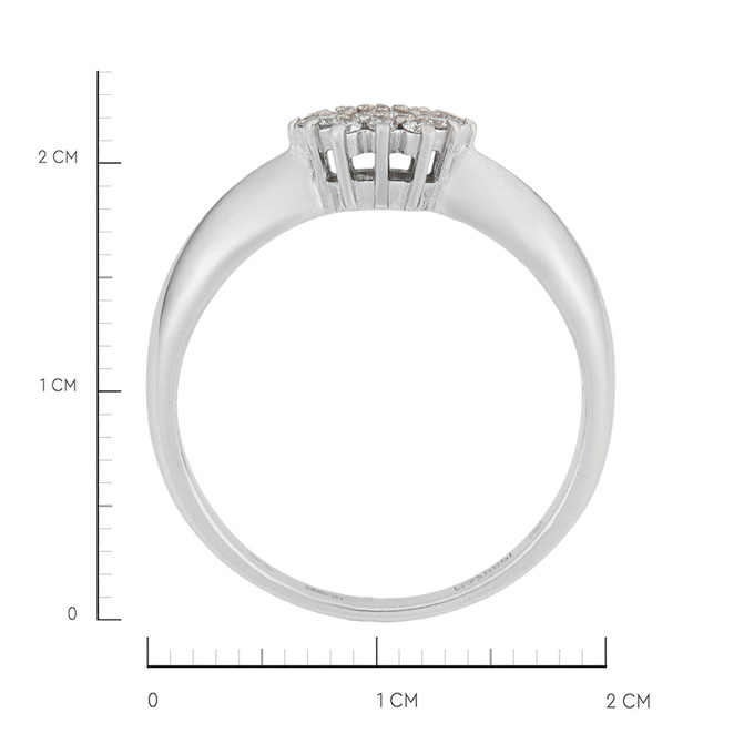 Кольцо из золота 585 пробы c бриллиантами, Л 7303 7125 за 45500