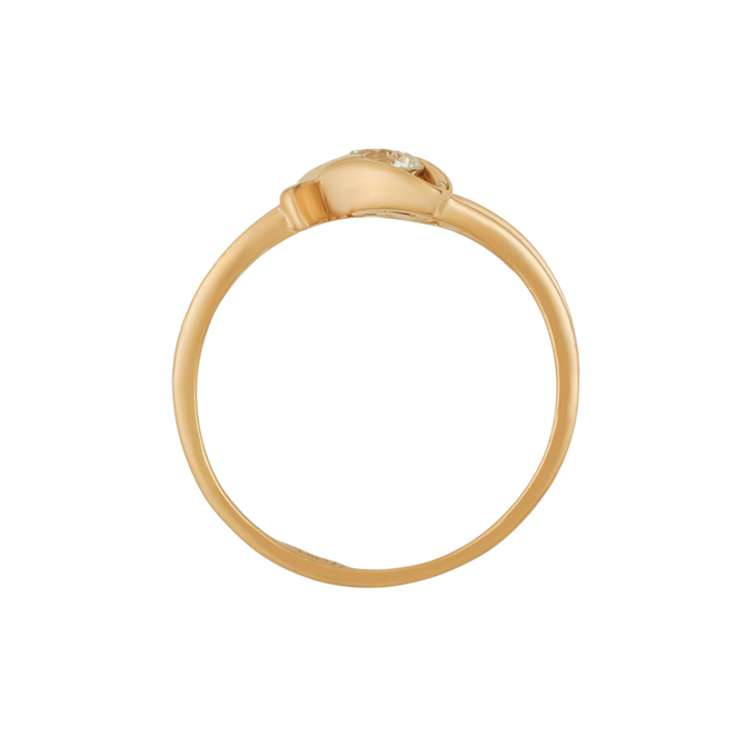 Кольцо из золота 585 пробы c бриллиантом, Л 2509 1311 за 37520