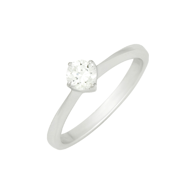 Кольцо из золота 750 пробы c бриллиантом