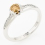 Кольцо из белого золота 585 пробы c 17 бриллиантами Л20099413 фото 1