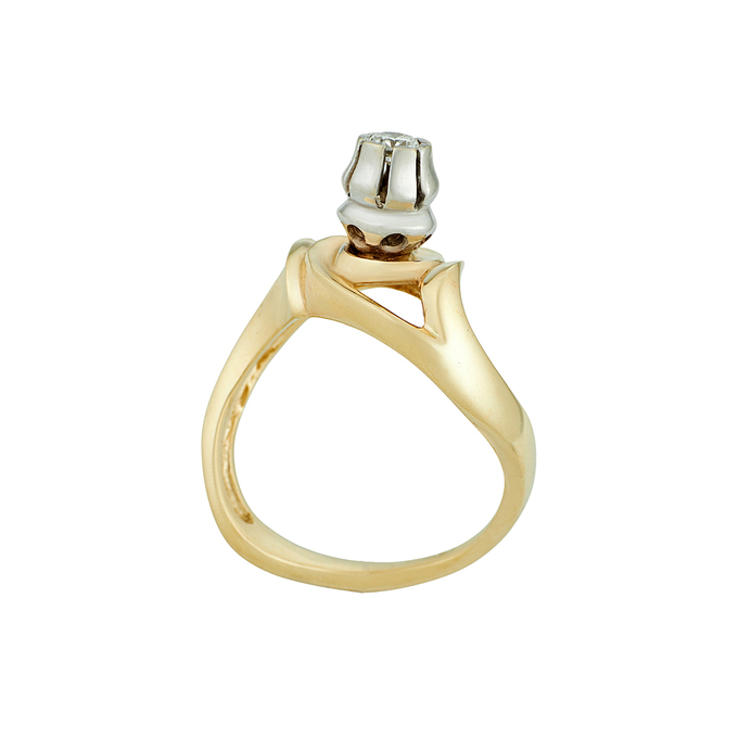 Кольцо из золота 585 пробы c бриллиантом, Л 2812 0492 за 84720