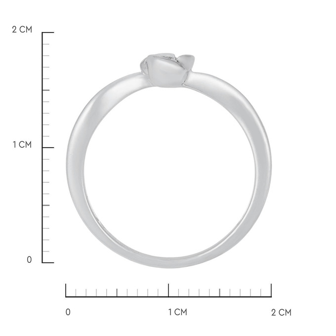 Кольцо из золота 585 пробы c бриллиантом, Л 3014 8482 за 24400