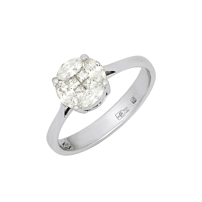 Кольцо из золота 750 пробы c бриллиантами, Л 2812 0119 за 72000