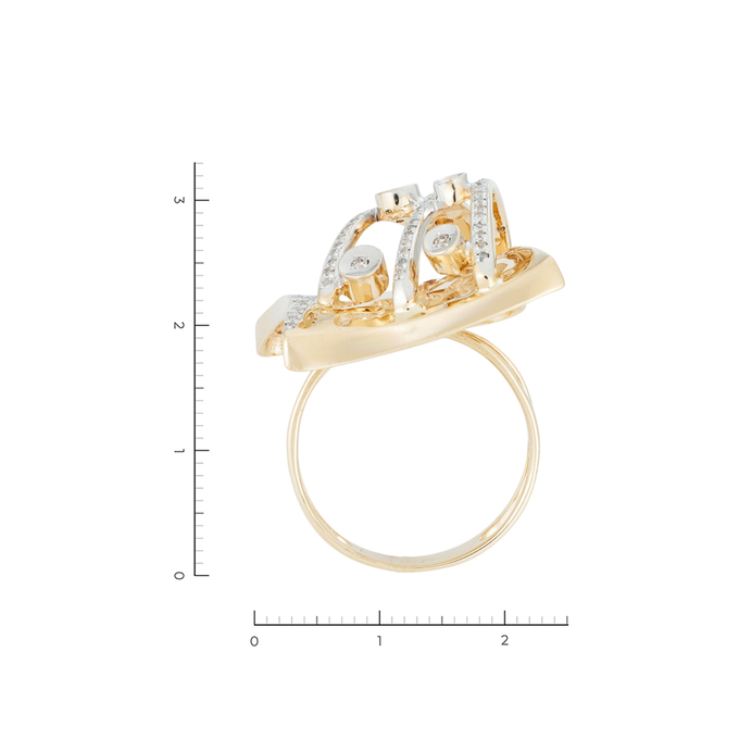 Кольцо из золота 585 пробы c 159 бриллиантами, Л 2810 0720 за 72900