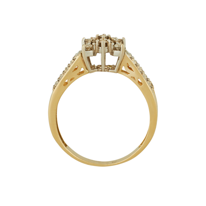 Кольцо из золота 585 пробы c бриллиантами, Л 5406 1935 за 51120