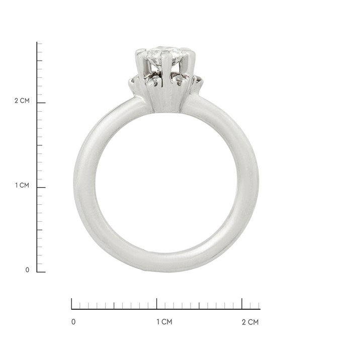 Кольцо из золота 585 пробы c бриллиантами, Л 2009 9223 за 110000