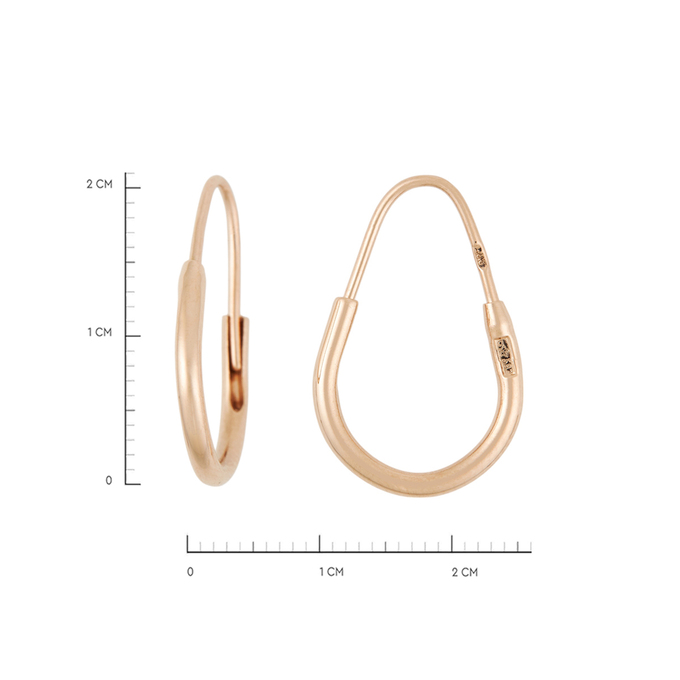 Серьги из золота 583 пробы