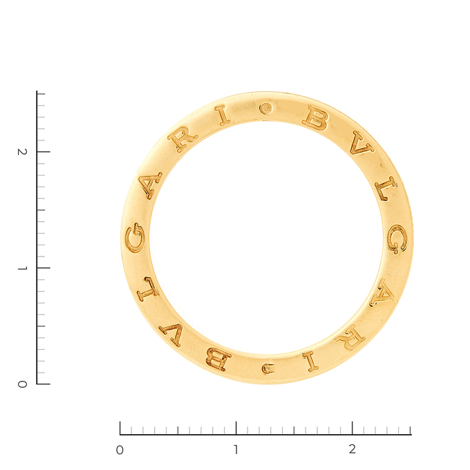 Кольцо Bvlgari золото, 750, 3 к.,9,05 гр. (чистый вес 9,05 гр.) Bvlgari,  куплено в ЗУ; 38 Бриллиант Кр57 3/4 вес 0,38 ct