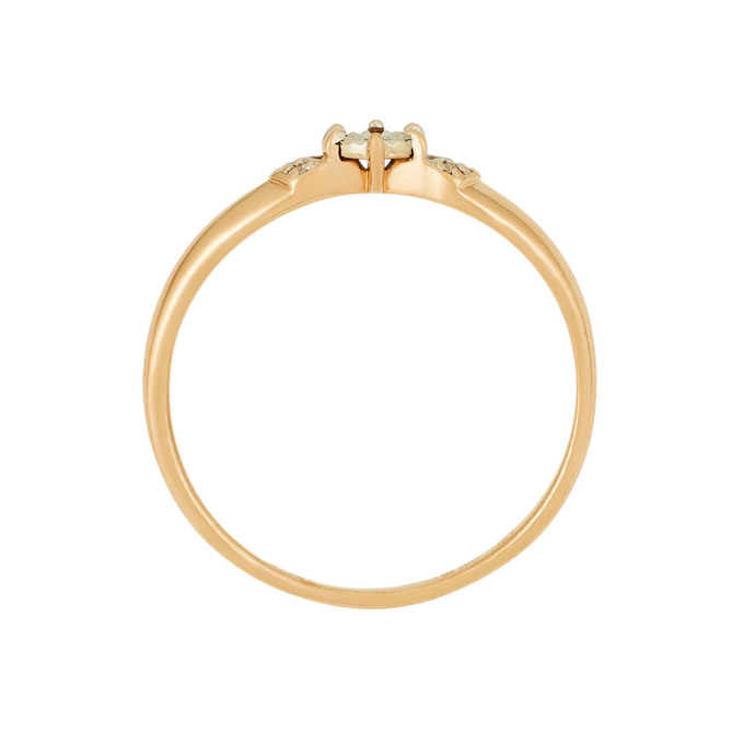 Кольцо из золота 585 пробы c бриллиантами