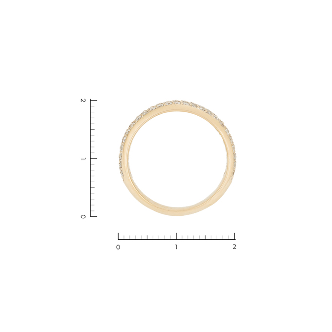 Кольцо из золота 585 пробы c 76 бриллиантами, Л 2810 3693 за 72200