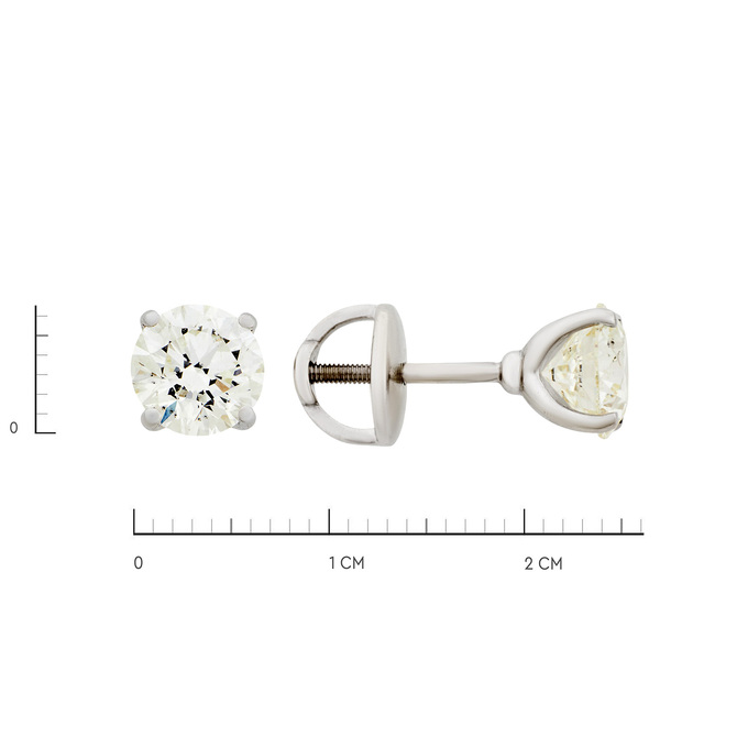 Серьги из золота 585 пробы с бриллиантами, Ц О007 5137 за 750000