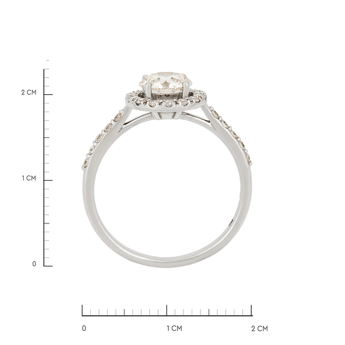 Кольцо из золота 750 пробы c бриллиантами, Л 2812 2762 за 465000