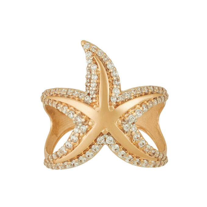 Кольцо из золота 585 пробы c фианитами, Л 6201 9494 за 43520