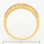 Кольцо из желтого золота 750 пробы c 43 бриллиантами Л19106014 фото 4