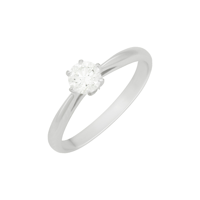 Кольцо из золота 750 пробы c бриллиантом