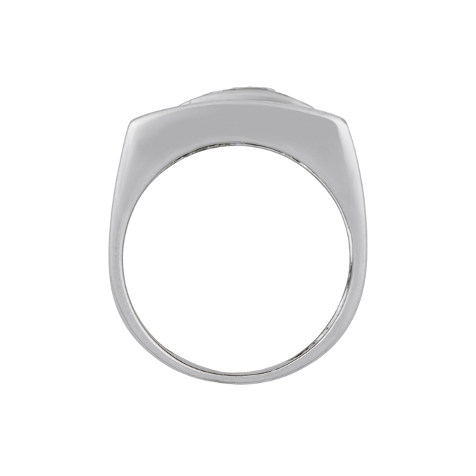 Кольцо из золота 585 пробы c бриллиантами и ониксом, Л 2010 7848 за 83600