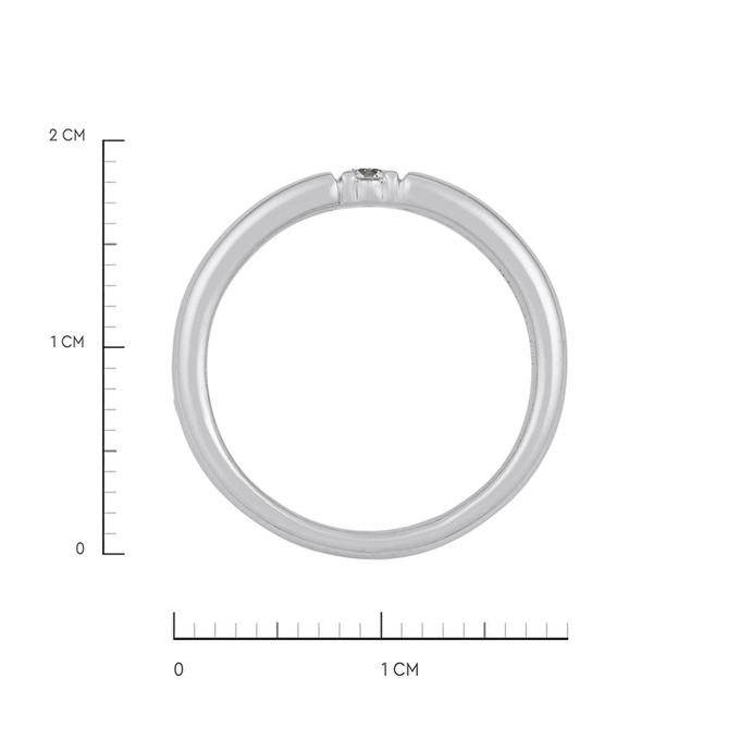 Кольцо из золота 585 пробы c бриллиантом, Л 6103 1293 за 27900