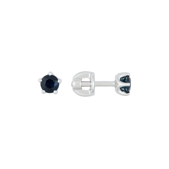 Серьги из золота 585 пробы c сапфирами