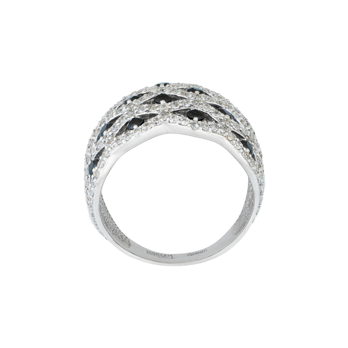 Кольцо из золота 585 пробы c синт.камнями и фианитами, Л 7302 9601 за 46000